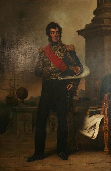 Jean-Baptiste Paulin Guerin Admiral Laurent Jean Francois Truguet Norge oil painting art